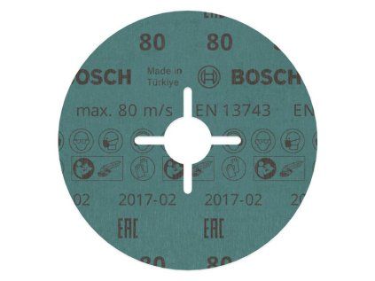 Fibrový brúsny kotúč Bosch 125mm G80 | Ajtech