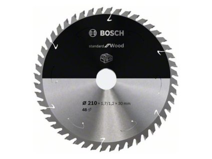 Bosch Pílový kotúč pre aku píly Standard for Wood 210 x 30 x 1,7/1,2mm Z48 | ajtech.sk