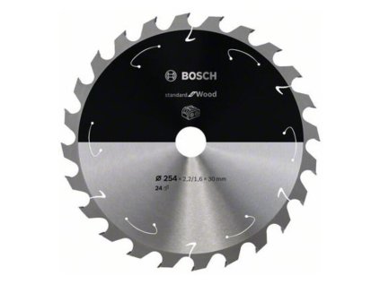 Bosch Pílový kotúč pre aku píly Standard for Wood 254 x 30 x 2,2/1,6mm Z24 | ajtech.sk