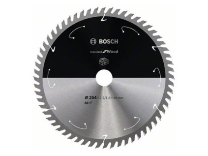 Bosch Pílový kotúč pre aku píly Standard for Wood 254 x 30 x 2,2/1,6mm Z60 | ajtech.sk