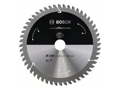 Bosch Pílový kotúč pre aku píly Standard for Aluminium 150 x 20 x 1,8/1,3mm Z52 | ajtech.sk