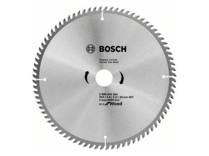 Bosch Pílový kotúč Eco for Wood 254 x 3.0/2.0 x 30mm Z80 | ajtech.sk