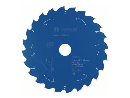 Bosch Pílový kotúč pre aku píly EXPERT for Wood 216 x 30 x 1,7/1,2mm Z24 | ajtech.sk
