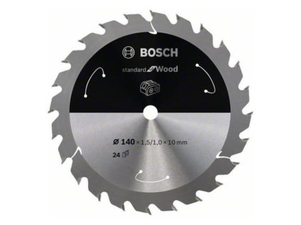 Bosch Pílový kotúč pre aku píly Standard for Wood 140 x 10 x 1,5/1,0mm Z24 | ajtech.sk