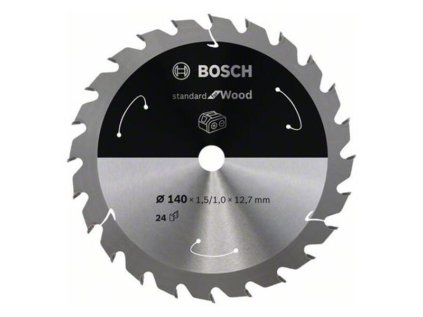 Bosch Pílový kotúč pre aku píly Standard for Wood 140 x 12,7 x 1,5/1,0mm Z24 | ajtech.sk