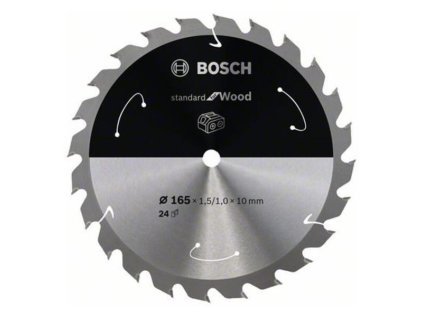 Bosch Pílový kotúč pre aku píly Standard for Wood 165 x 10 x 1,5/1,0mm Z24 | ajtech.sk