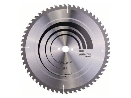 Bosch Pílový kotúč Optiline for Wood 400 x 30 x 3,5mm Z60 | ajtech.sk