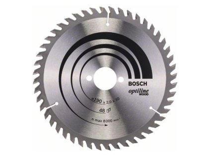 Bosch Pílový kotúč Optiline for Wood 190 x 30 x 2,0mm Z48 | ajtech.sk