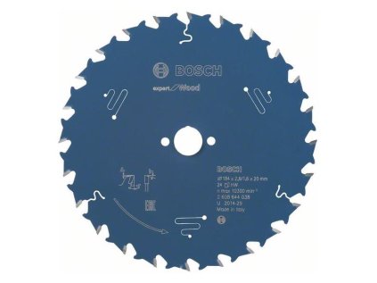 Bosch Pílový kotúč  EXPERT for Wood 184 x 20 x 2,6 mm Z24 | ajtech.sk