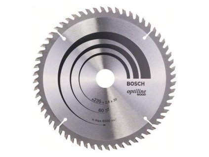 Bosch Pílový kotúč Optiline for Wood 235 x 30/25 x 2,8mm Z60 | ajtech.sk