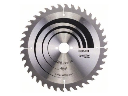 Bosch Pílový kotúč Optiline for Wood 250 x 30 x 3,2mm Z40 | ajtech.sk