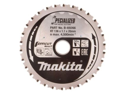 Makita Pílový kotúč EFFICUT 136 mm / 20 mm / 30z na kov, B-69266 MA | ajtech.sk