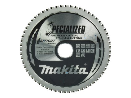 Makita Pílový kotúč EFFICUT 185 mm / 30 mm / 60z na kov, E-12843 MA | ajtech.sk