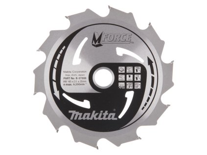Makita Pílový kotúč na drevo Mforceorce 165 mm / 20 mm / 10z, B-07886 MA | ajtech.sk