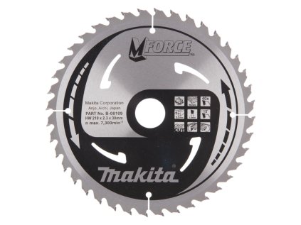 Makita Pílový kotúč na drevo Mforceorce 210 mm / 30 mm / 40z, B-08109 MA | ajtech.sk
