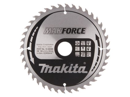 Makita Pílový kotúč na drevo MAKForce 190 mm / 30 mm / 40z, B-08486 MA | ajtech.sk