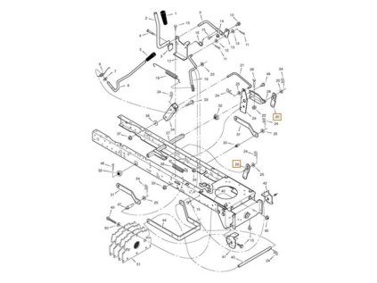 Páka zdvihu žacieho pre MURRAY 094053E701MA | ajtech.sk