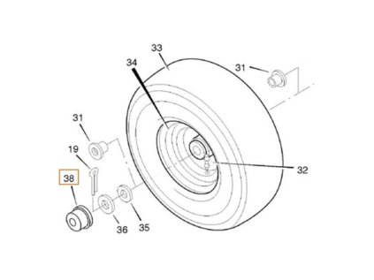 Krytka náboja kolesa pre MURRAY 094618MA | ajtech.sk
