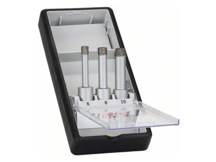 Bosch 3 dielna sada diamantových vrtákov na vŕtanie nasucho Easy Dry Best for Ceramic 6/8/10 x 33mm | ajtech.sk