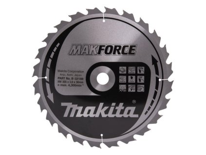 Makita Pílový kotúč MAKForce drevo 355 mm / 30 mm 24z | ajtech.sk