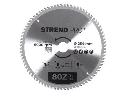 Pílový kotúč Strend Pro 254x30/20 80T | ajtech.sk