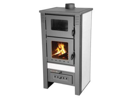 Kachle na drevo Taurus Ceramic 12kW biele | Ajtech