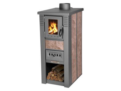 Kachle na drevo Pro LAVA Ceramic mocca 6,5 kW | ajtech.sk