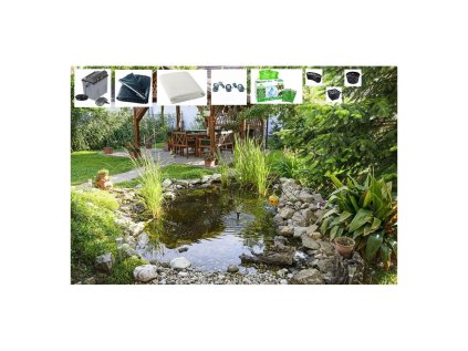 Heissner CFD2 Súprava na vybudovanie okrasného jazierka bez rýb 2,2 x 3,2 x 1 m | ajtech.sk