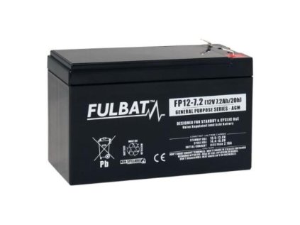 Batéria Fulbat VRLA - FP12 - 7,2 Ah | ajtech.sk