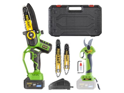 ProCraft PKA32Li Akumulátorová ručná píla a akumulátorové nožnice na konáre ES28LiBB | ajtech.sk