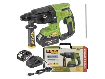Aku kladivo PROCRAFT PHA40 20V 2x4.0Ah | ajtech.sk