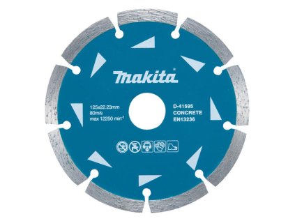 Makita D-41595 Segmentový diamantový rezný kotúč 125 mm na betón, tehly | ajtech.sk