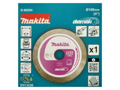Makita D-80204 Diamak nedelený diamantový kotúč Ø 105 mm na obklad, keramiku | ajtech.sk
