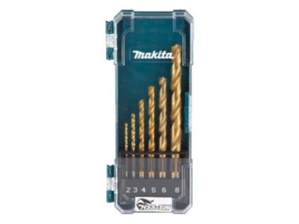 Makita D-72833 Sada 6 ks vrtákov HSS-TiN do kovu 2-8 mm | ajtech.sk