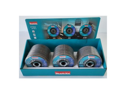 Makita D-82046 Sada 30 ks lamelových brúsnych kotúčov 115 mm Aluminium oxid na kov | ajtech.sk