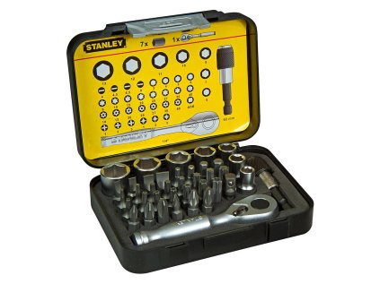 Stanley sada bitov a hlavíc 39 ks 1/4" OEM 1-13-906 | ajtech.sk