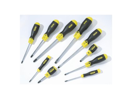 Stanley 2-65-014, sada skrutkovačov CushionGrip, 10 ks | ajtech.sk