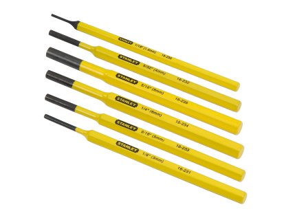 Stanley sada priebojníkov 4-18-226, 6 ks, kovaná oceľ | ajtech.sk