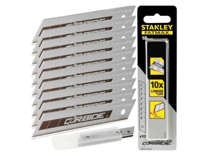 Stanley čepeľ FatMax zlatý karbid 18 mm 10 ks OEM STHT2-11818 | ajtech.sk