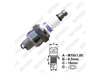 Zapaľovacia sviečka BRISK SR14C náhrada CMR7A | ajtech.sk