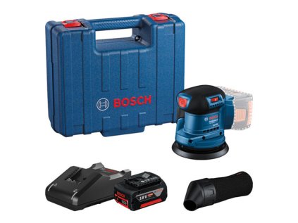 Aku excentrická brúska BOSCH GEX 185-LI 18V 125mm L-BOXX | ajtech.sk