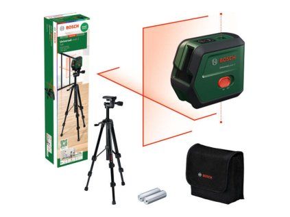 Súprava krížový laser Bosch UniversalLevel 2 + statív| ajtech.sk