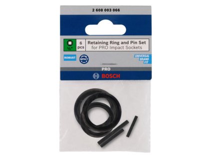 Bosch Poistné krúžky a kolíky pre 1/2" rázové orechy (6ks) | ajtech.sk