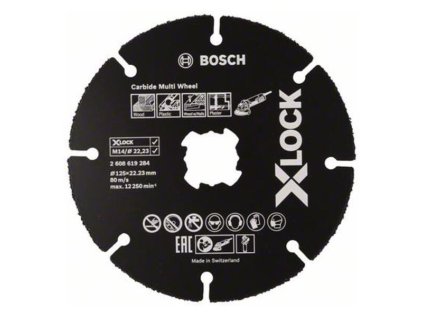 Bosch X-LOCK  Reazací kotúč Carbide Multi Wheel 125mm 10ks | ajtech.sk