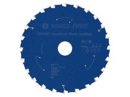 Pílový kotúč Bosch ExPERT Construct Wood 190 x 30 mm 24z | ajtech.sk