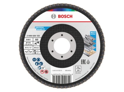Bosch Lamelový kotúč X451 115mm P60 T29 60ks | ajtech.sk