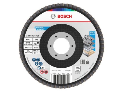 Bosch Lamelový kotúč X451 115mm P40 60ks | ajtech.sk