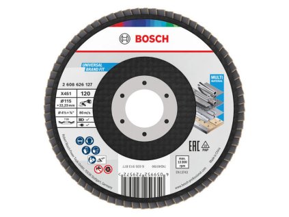 Bosch Lamelový kotúč X451 115mm P120 T29 60ks | ajtech.sk