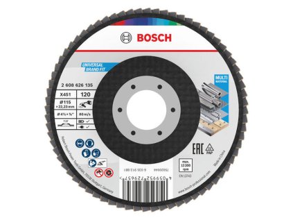 Bosch Lamelový kotúč X451 115mm P120 60ks | ajtech.sk