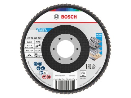 Bosch Lamelový kotúč X451 115mm P120 | ajtech.sk